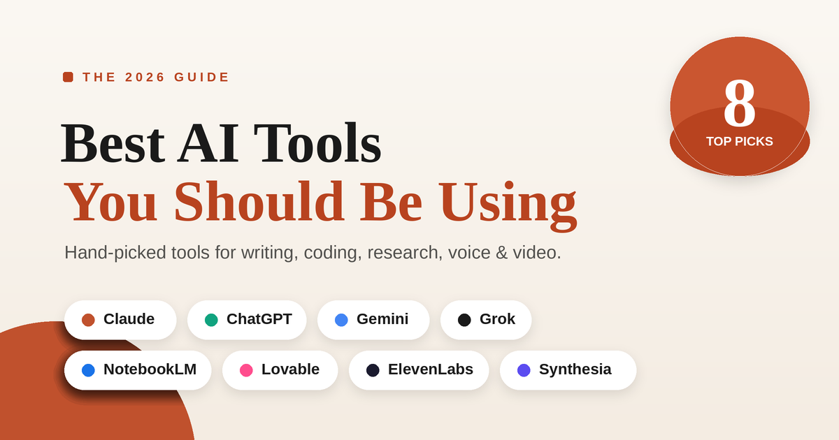 Best AI Tools in 2026